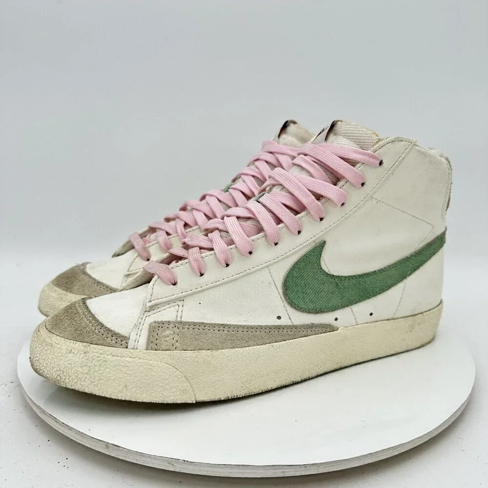 Nike Blazer Mid 77 Men Size 10 DO9787 100 Green White Mid Top Training Shoes